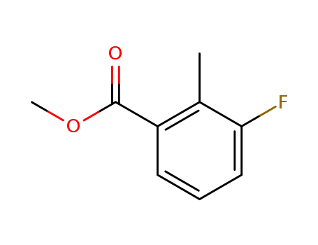Molecular Structure of 230301-81-2 (3-Fluoro-2-methyl-benzoic acid methyl ester)