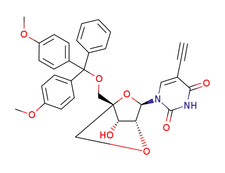 (1R,3R,4R,7S)-1-(4,4'-dimethoxytrityloxymethyl)-3-(5-ethynyluracil-1-yl)-7-hydroxy-2,5-dioxabicyclo[2.2.1]heptane