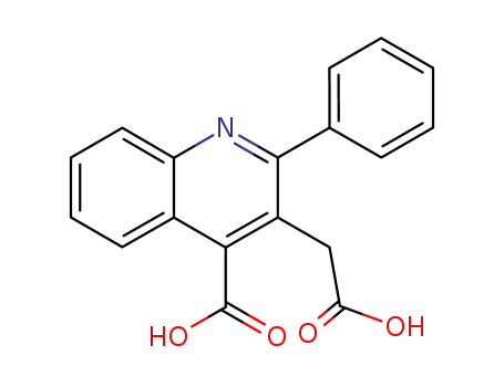 4-carboxy-2-phenyl-3-quinolineacetic acid