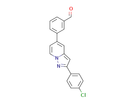 3-[2-(4-chlorophenyl)pyrazolo[1,5-a]pyridin-5-yl]benzaldehyde