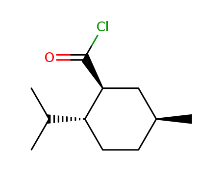 시클로헥산카르보닐 클로라이드, 5-메틸-2-(1-메틸에틸)-, [1S-(1알파,2베타,5알파)]-(9CI)