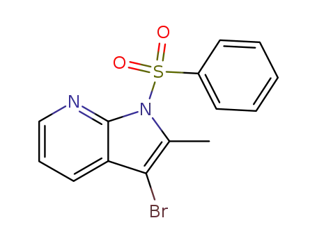 3-Bromo-2-methyl-1-(phenylsulfonyl)-1H-pyrrolo[2,3-B]pyridine