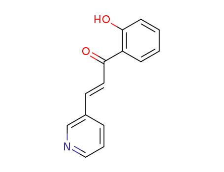 Molecular Structure of 2875-25-4 ((E)-1-(2-hydroxyphenyl)-3-pyridin-3-yl-prop-2-en-1-one)