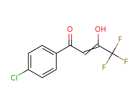 Molecular Structure of 331238-93-8 (2-Buten-1-one, 1-(4-chlorophenyl)-4,4,4-trifluoro-3-hydroxy-)