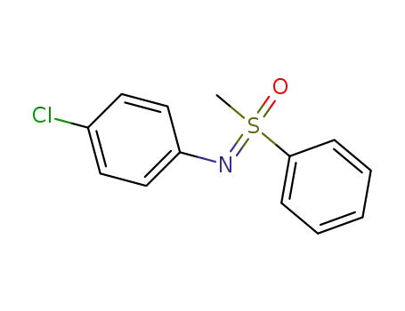 Molecular Structure of 56158-15-7 ((±)-((4-chlorophenyl)imino)(methyl)(phenyl)-λ<sup>6</sup>-sulfanone)