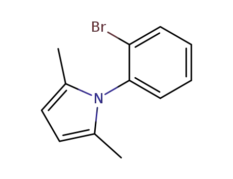 Molecular Structure of 132253-56-6 (1-(2-BROMO-PHENYL)-2,5-DIMETHYL-1H-PYRROLE)