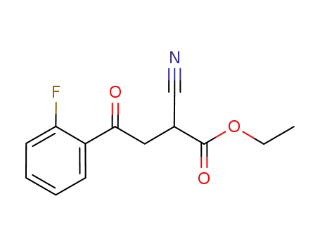 ethyl 2-cyano-4-(2-fluorophenyl)-4-oxobutanoate