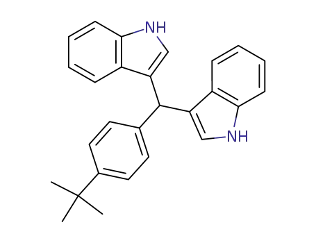 Molecular Structure of 94944-80-6 (3,3'-[[4-(tert-butyl)phenyl]methylene]bis(1H-indole))