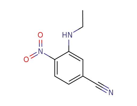 Molecular Structure of 467235-08-1 (3-(ethylaMino)-4-nitrobenzonitrile)
