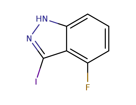 Molecular Structure of 518990-32-4 (4-Fluoro-3-iodo-1H-indazole)