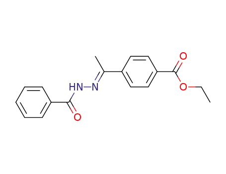 Benzoic acid, 4-[1-(benzoylhydrazono)ethyl]-, ethyl ester