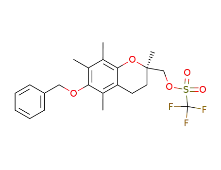 (R)-[3,4-dihydro-6-benzyloxy-2,5,7,8-tetramethyl-2H-1-benzopyran-2-yl]methyl trifluoromethane-sulfonate