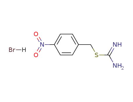 Molecular Structure of 64039-36-7 (3-(4-nitrobenzyl)isothiourea HBr)