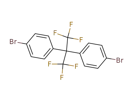 Molecular Structure of 88964-95-8 (Benzene, 1,1'-[2,2,2-trifluoro-1-(trifluoromethyl)ethylidene]bis[4-bromo-)