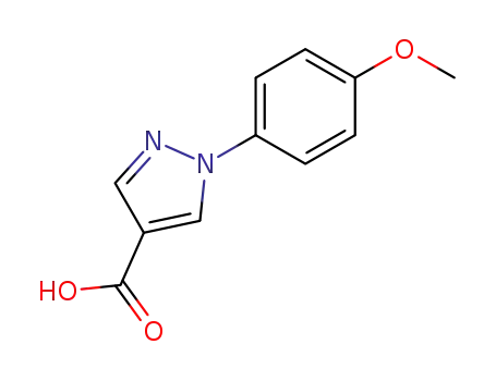 Molecular Structure of 138907-79-6 (1-(4-Methoxyphenyl)-1H-pyrazole-4-carboxylic acid)
