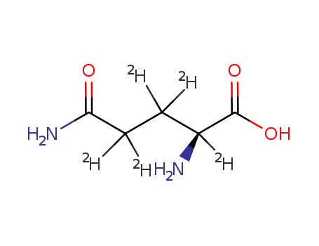 Molecular Structure of 14341-78-7 (L-Glutamine-2,3,3,4,4-d5)