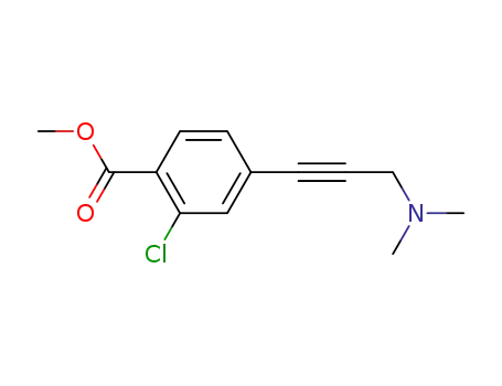 Benzoic acid, 2-chloro-4-[3-(dimethylamino)-1-propynyl]-, methyl ester