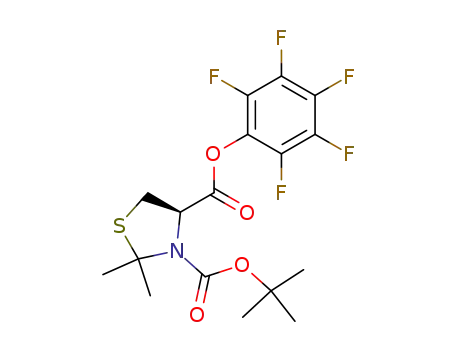 L-(-)-N-(tert-butyloxycarbonyl)-2,2-dimethylthiazolidinecarboxylic acid pentafluorophenyl ester