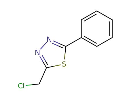Molecular Structure of 70390-94-2 (2-(chloroMethyl)-5-phenyl-1,3,4-thiadiazole)
