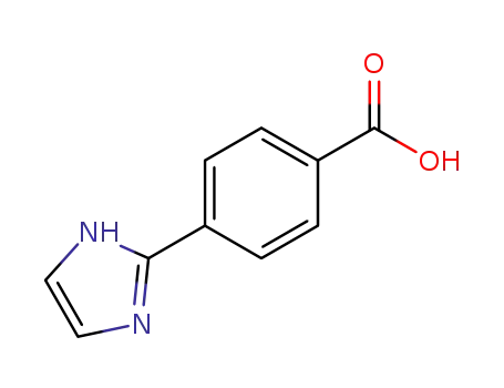 Molecular Structure of 108035-45-6 (4-(1H-IMIDAZOL-2-YL)-BENZOIC ACID)