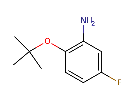 Molecular Structure of 862594-16-9 (2-tert-butoxy-5-fluoroanilinedn)