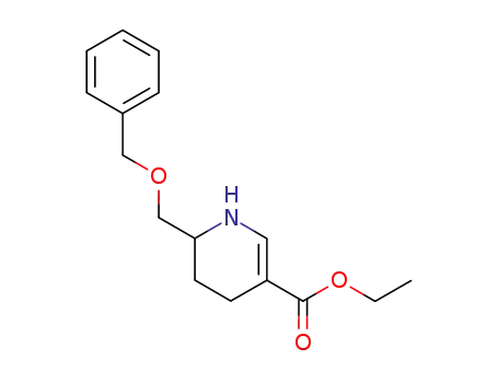 3-Pyridinecarboxylic acid,
1,4,5,6-tetrahydro-6-[(phenylmethoxy)methyl]-, ethyl ester