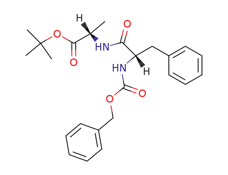 Molecular Structure of 33033-71-5 ((S)-tert-butyl 2-((S)-2-(((benzyloxy)carbonyl)amino)-3-phenylpropanamido)propanoate)
