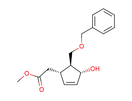 methyl 3α-hydroxy-2β-(benzyloxymethyl)-4-cyclopentene-1α-acetate