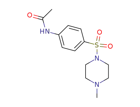 Molecular Structure of 88858-84-8 (Acetamide, N-[4-[(4-methyl-1-piperazinyl)sulfonyl]phenyl]-)