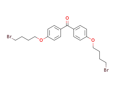 Molecular Structure of 288248-48-6 (Methanone, bis[4-(4-bromobutoxy)phenyl]-)