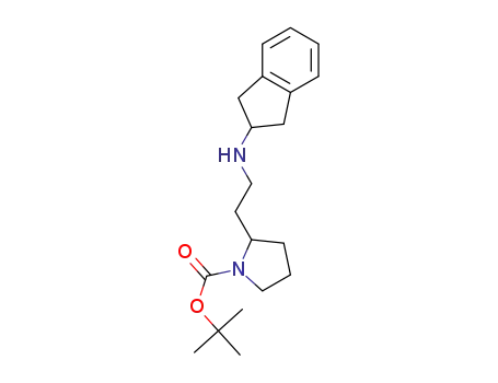 2-[2-((indan-2-yl)amino)ethyl]pyrrolidine-1-carboxylic acid tert-butyl ester