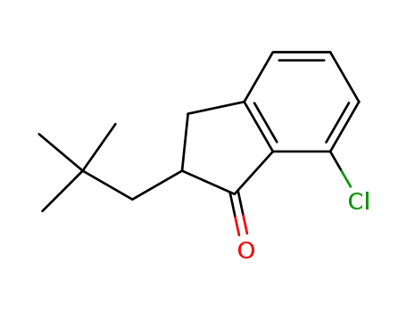 Molecular Structure of 1147270-30-1 (7-chloro-2-(2,2-dimethylpropyl)indan-1-one)