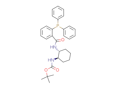 Molecular Structure of 315179-52-3 ((1R,2R)-2-[N-(2-diphenylphosphanylbenzoyl)amino]cyclohexylcarbamic acid tert-butyl ester)