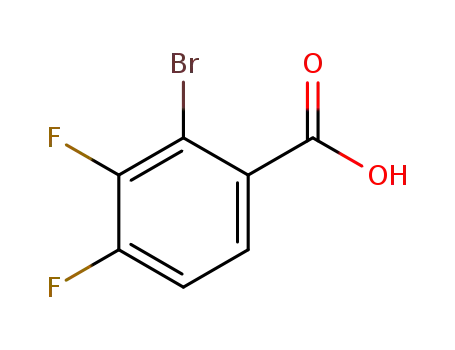 Molecular Structure of 170108-05-1 (2-Bromo-3,4-difluorobenzoic acid)