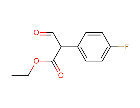Benzeneacetic acid, 4-fluoro-.alpha.-forMyl-, ethyl ester