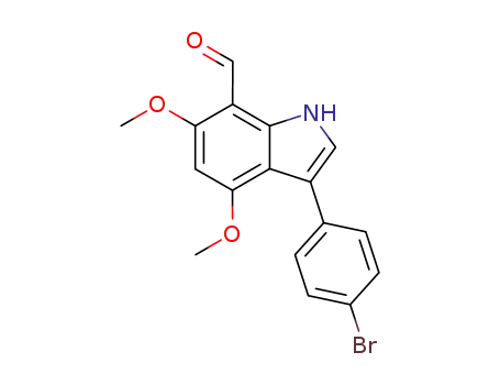 1H-Indole-7-carboxaldehyde, 3-(4-bromophenyl)-4,6-dimethoxy-