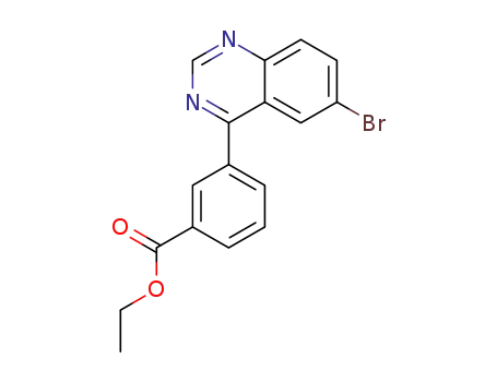 3-(6-bromo-quinazolin-4-yl)-benzoic acid ethyl ester