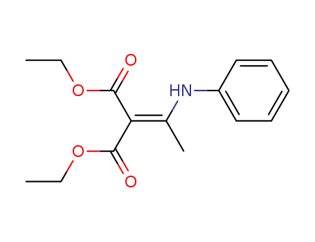 Molecular Structure of 81022-80-2 (diethyl 2-(1-(phenylamino)ethylidene)malonate)