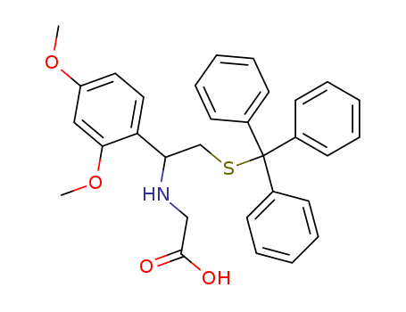 2-[[1-(2,4-dimethoxyphenyl)-2-tritylsulfanylethyl]amino]acetic acid