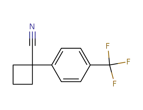 Molecular Structure of 29786-44-5 (1-(4-(trifluoroMethyl)phenyl)cyclobutanecarbonitrile)