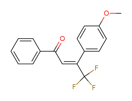 2-Buten-1-one, 4,4,4-trifluoro-3-(4-methoxyphenyl)-1-phenyl-, (2E)-
