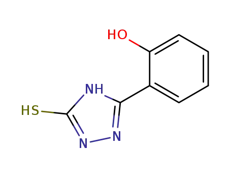 Molecular Structure of 37536-29-1 (2-(5-MERCAPTO-4H-[1,2,4]TRIAZOL-3-YL)-PHENOL)
