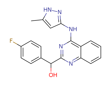 (4-fluorophenyl)(4-((5-Methyl-1H-pyrazol-3-yl)aMino)quinazolin-2-yl)Methanol