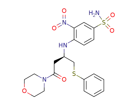 4-((R)-3-(morpholin-4-yl)-3-oxo-1-phenylsulfanylmethylpropylamino)-3-nitrobenzenesulfonamide