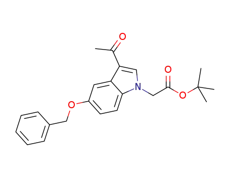 tert-butyl 2-(3-acetyl-5-(benzyloxy)-1H-indol-1-yl)acetate