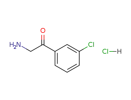 Molecular Structure of 51084-83-4 (2-AMINO-1-(3-CHLORO-PHENYL)-ETHANONE HYDROCHLORIDE)