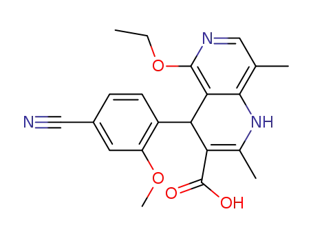 4-(4-cyano-2-methoxyphenyl)-5-ethoxy-2,8-dimethyl-1,4-dihydro-1,6-naphthyridine-3-carboxylic acid