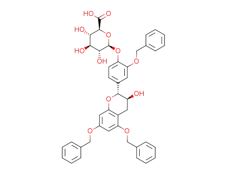 (2R,3S)-5,7,3'-tri-O-benzylcatechin 4'-β-D-glucuronic acid