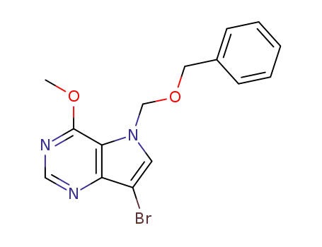5-[(ベンジルオキシ)メチル]-7-ブロモ-4-メトキシ-5H-ピロロ[3,2-d]ピリミジン