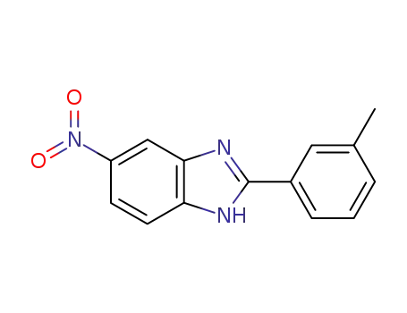 Molecular Structure of 1571-91-1 (5-nitro-2-(m-tolyl)-1H-benzo[d]imidazole)
